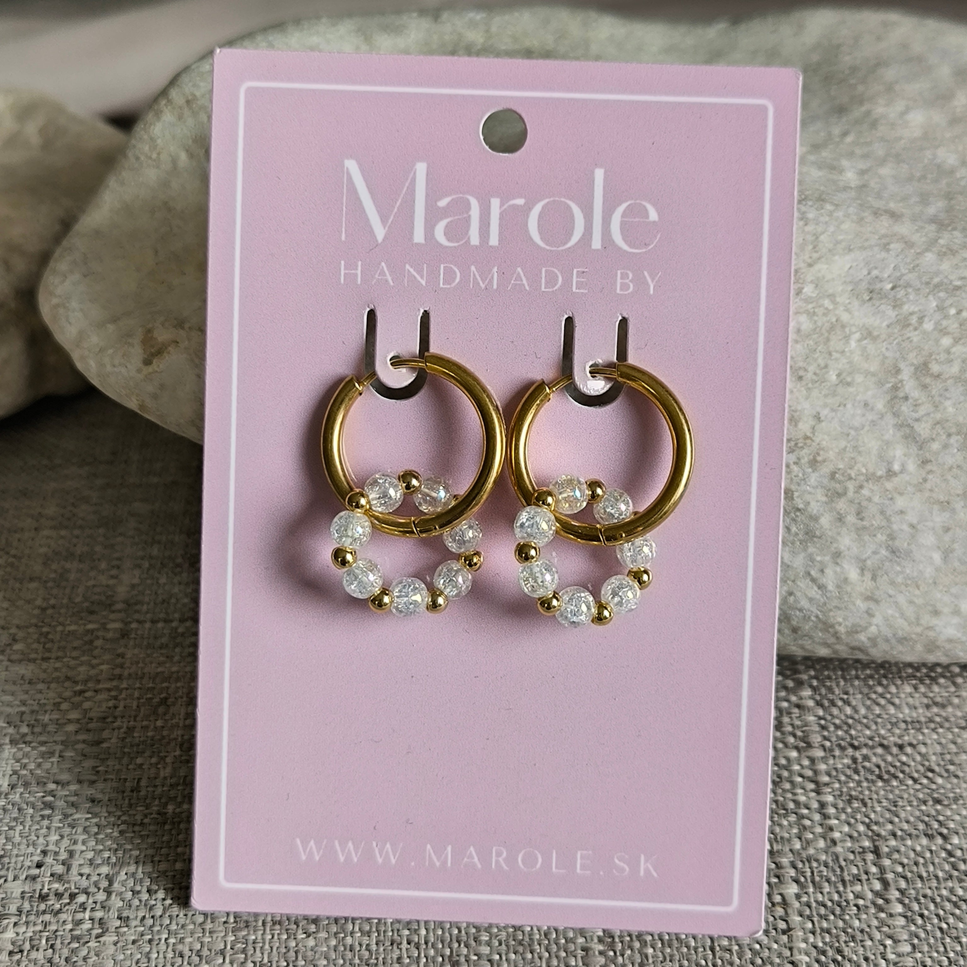 Mineral Earrings (Cracked Crystal)