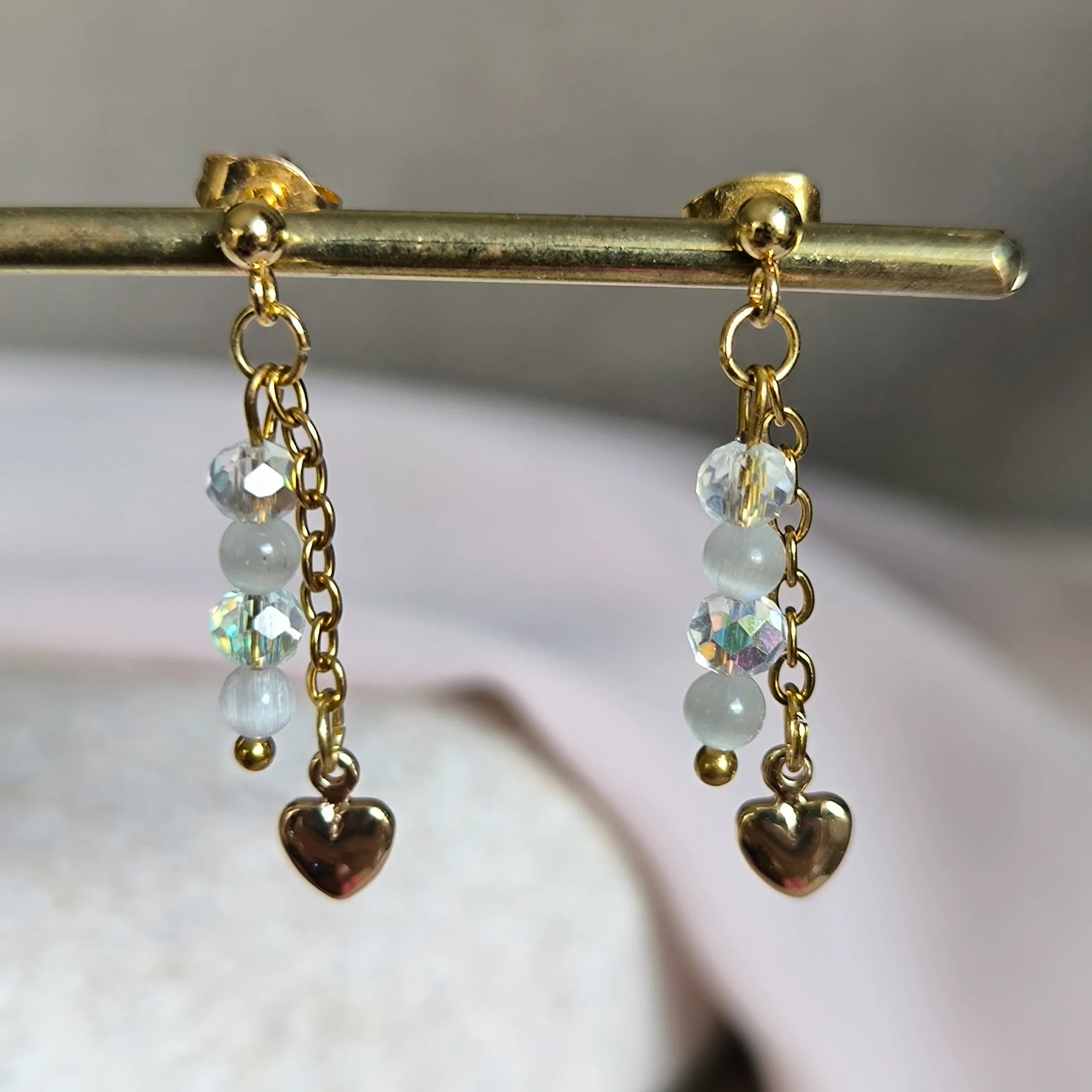 Mineral earrings (Cat's eye) - Marole