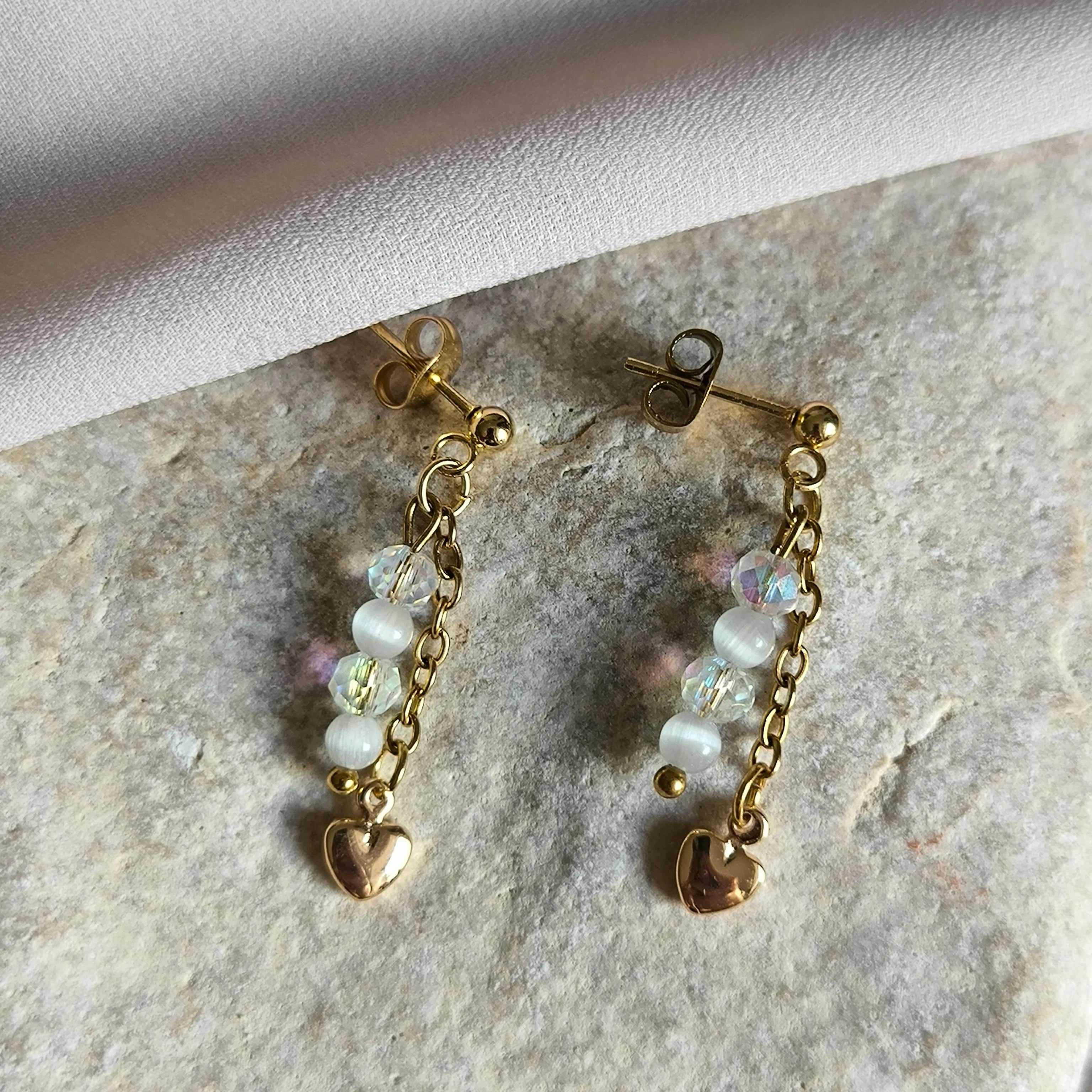 Mineral earrings (Cat's eye) - Marole