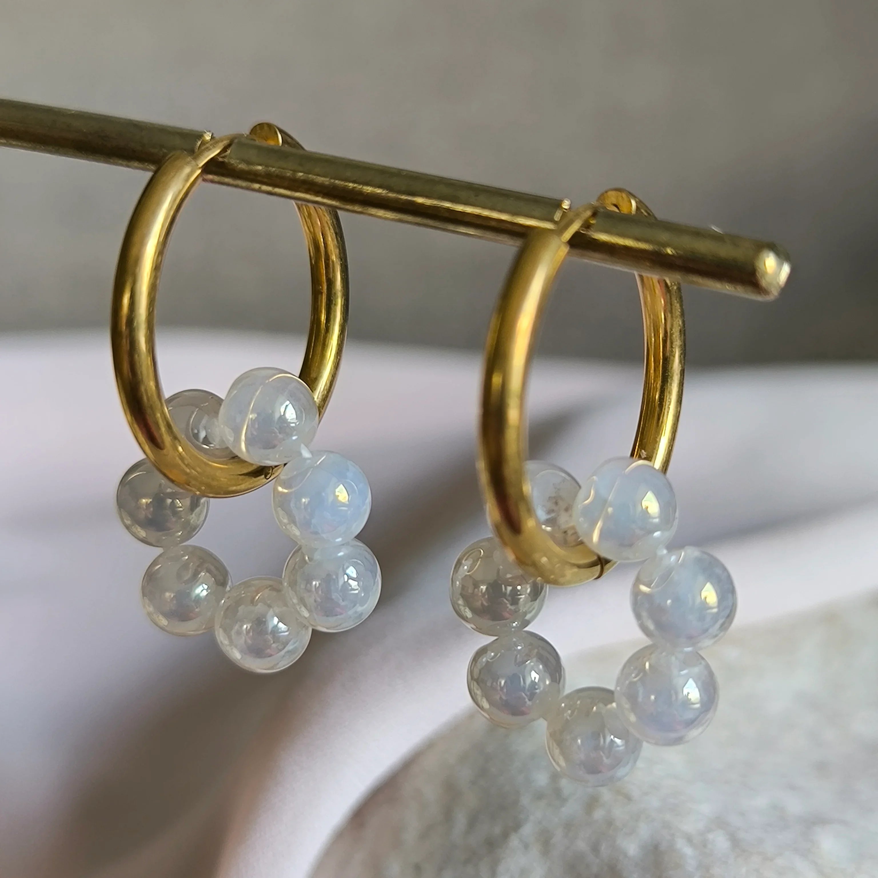 Mineral earrings (Agate) - Marole