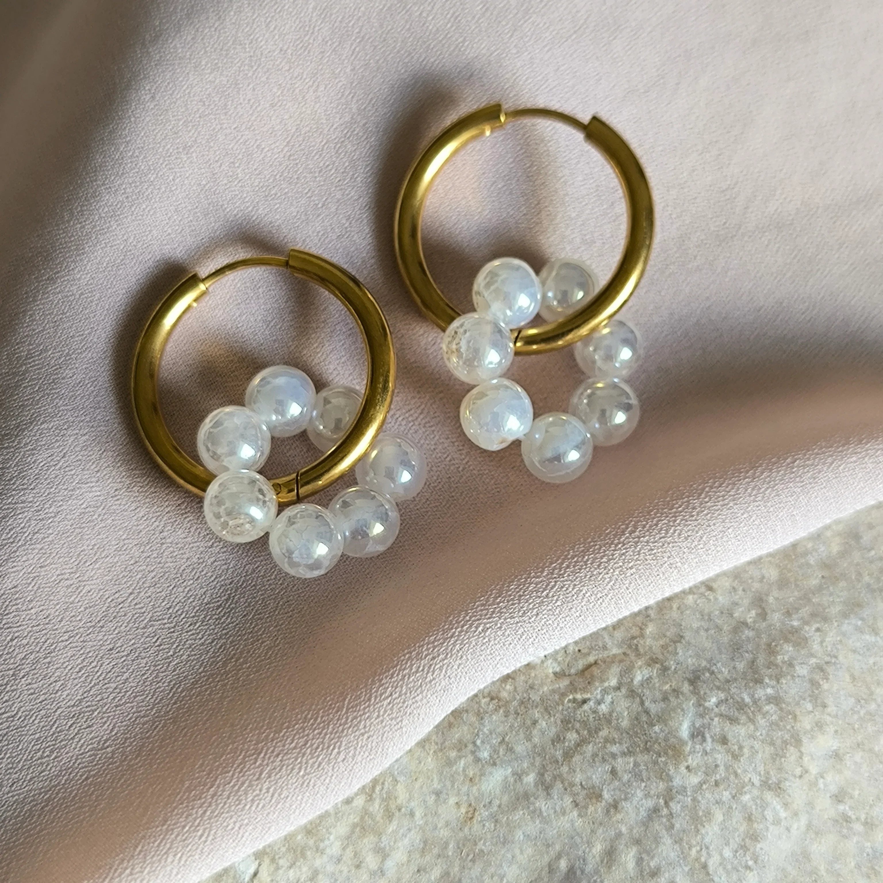 Mineral earrings (Agate) - Marole