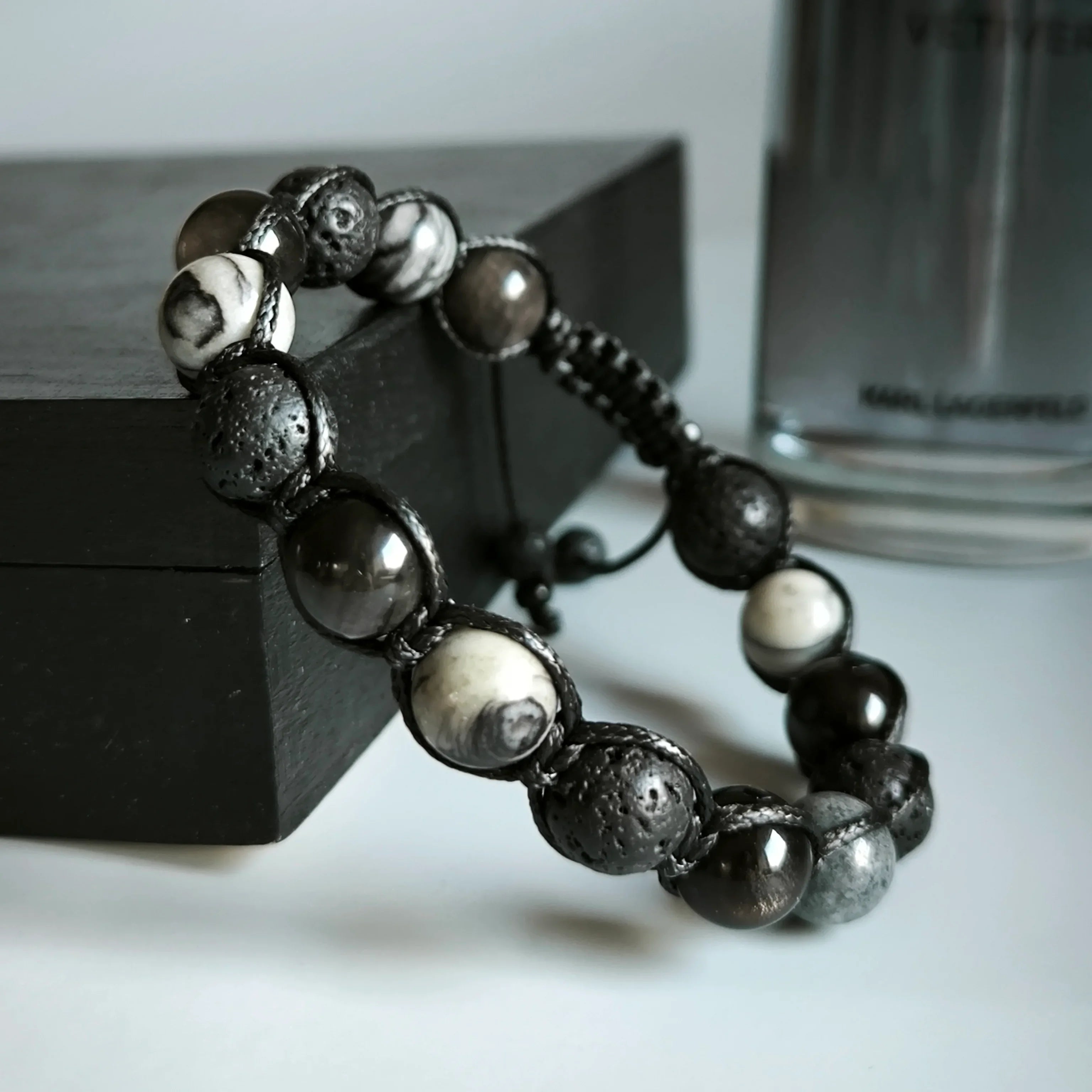 Vortex - Mineral Bracelet (Lava Stone, Obsidian, Jasper) - Marole