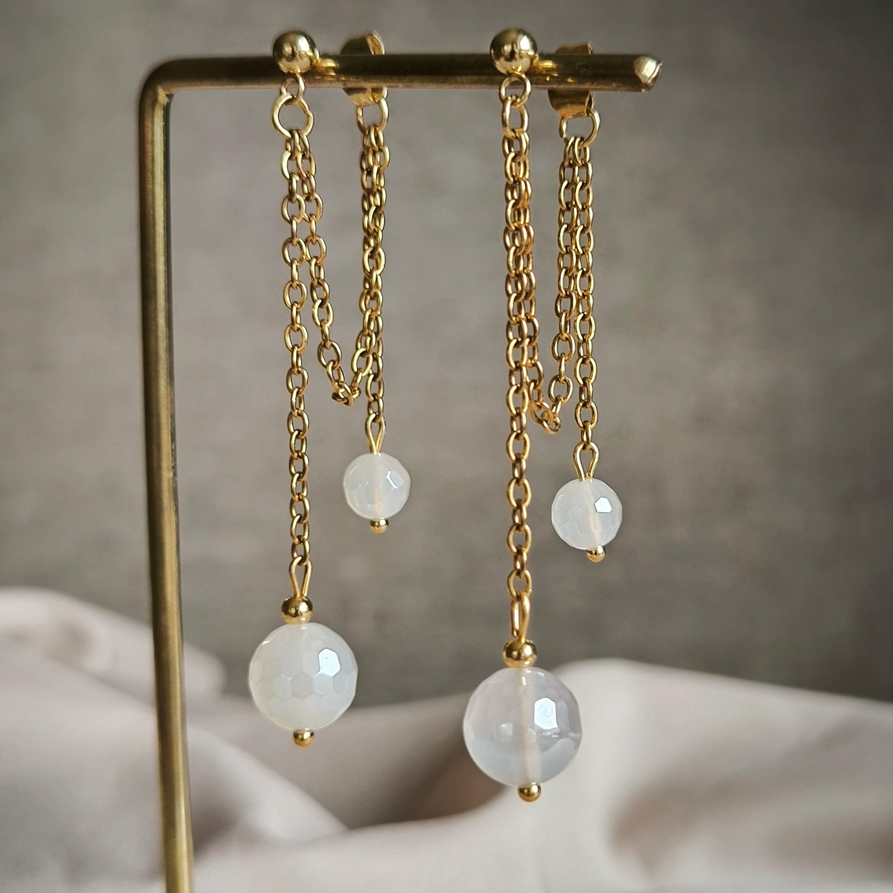 Mineral earrings (Agate)