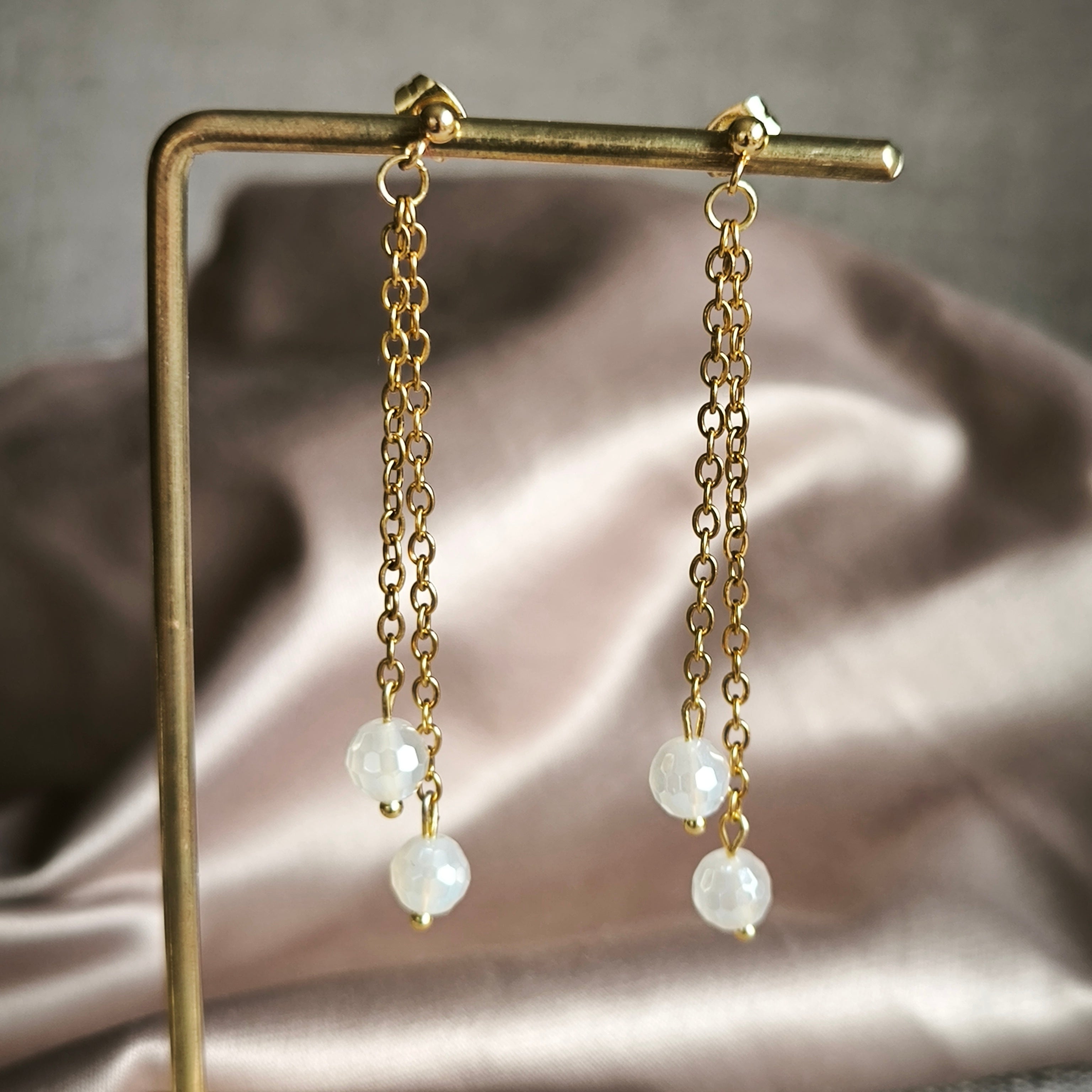 Mineral earrings (Agate)