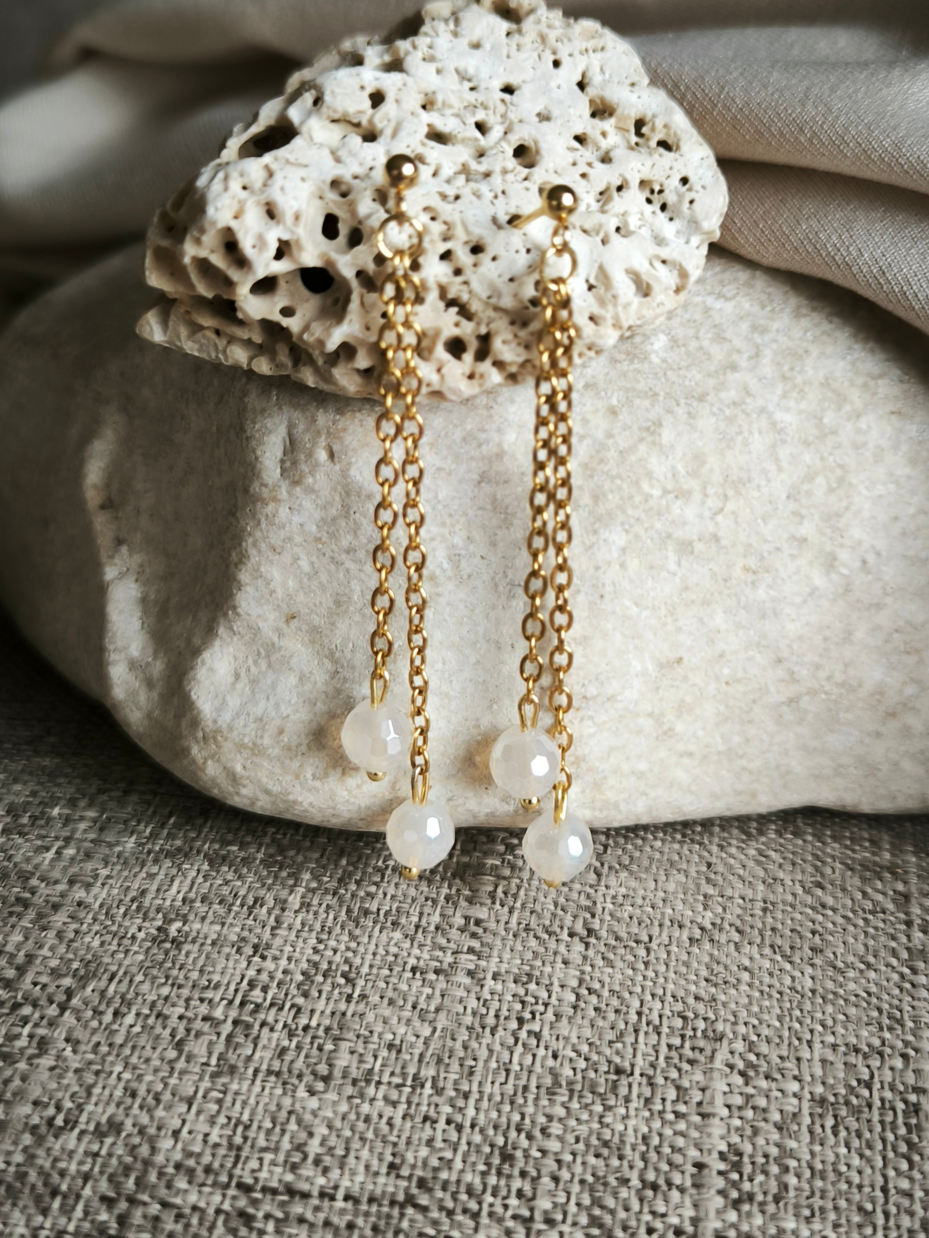 Mineral earrings (Agate)