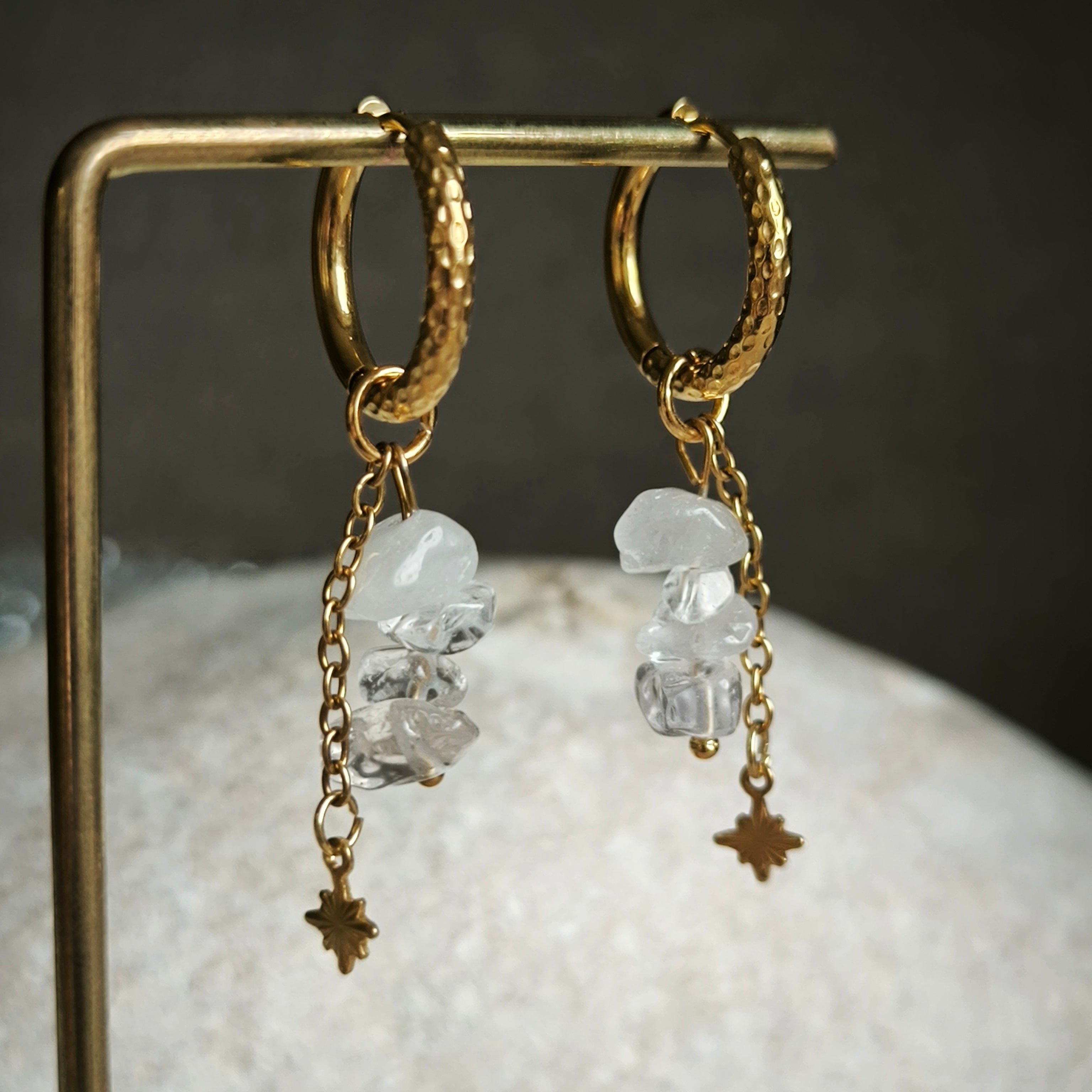 Mineral earrings (Crystal)