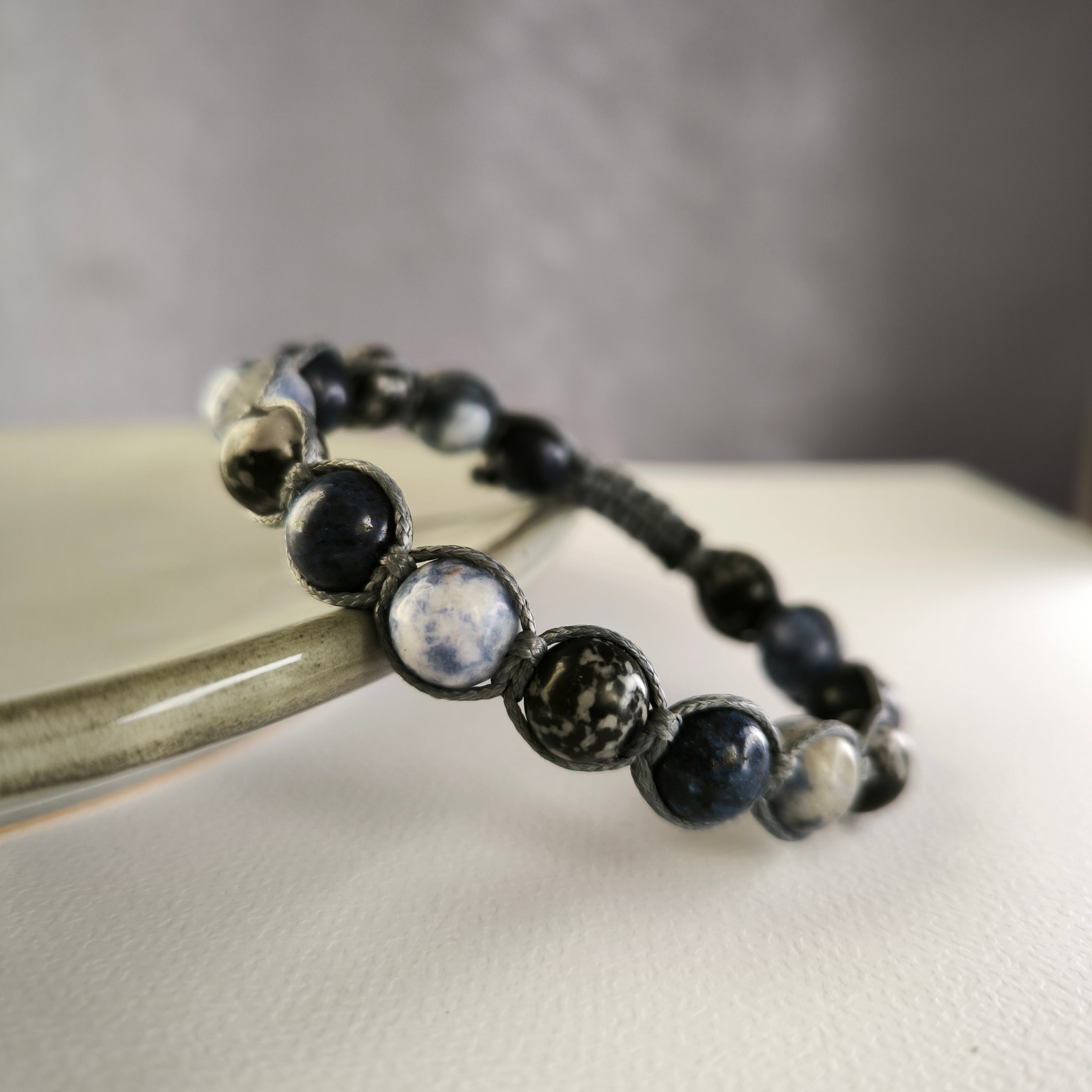 Poseidon - Mineral Bracelet (Sodalite, Lapis Lazuli, Obsidian)