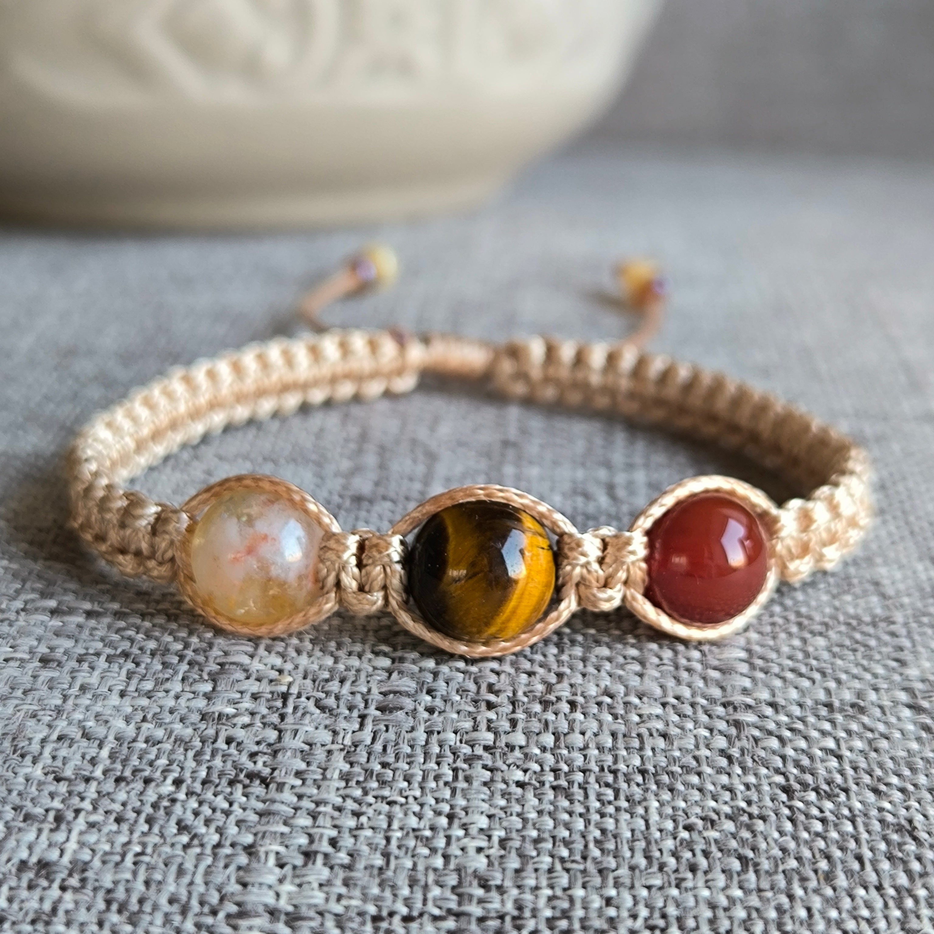 Zwillinge (Ctrin, Tigerauge, Karneol)