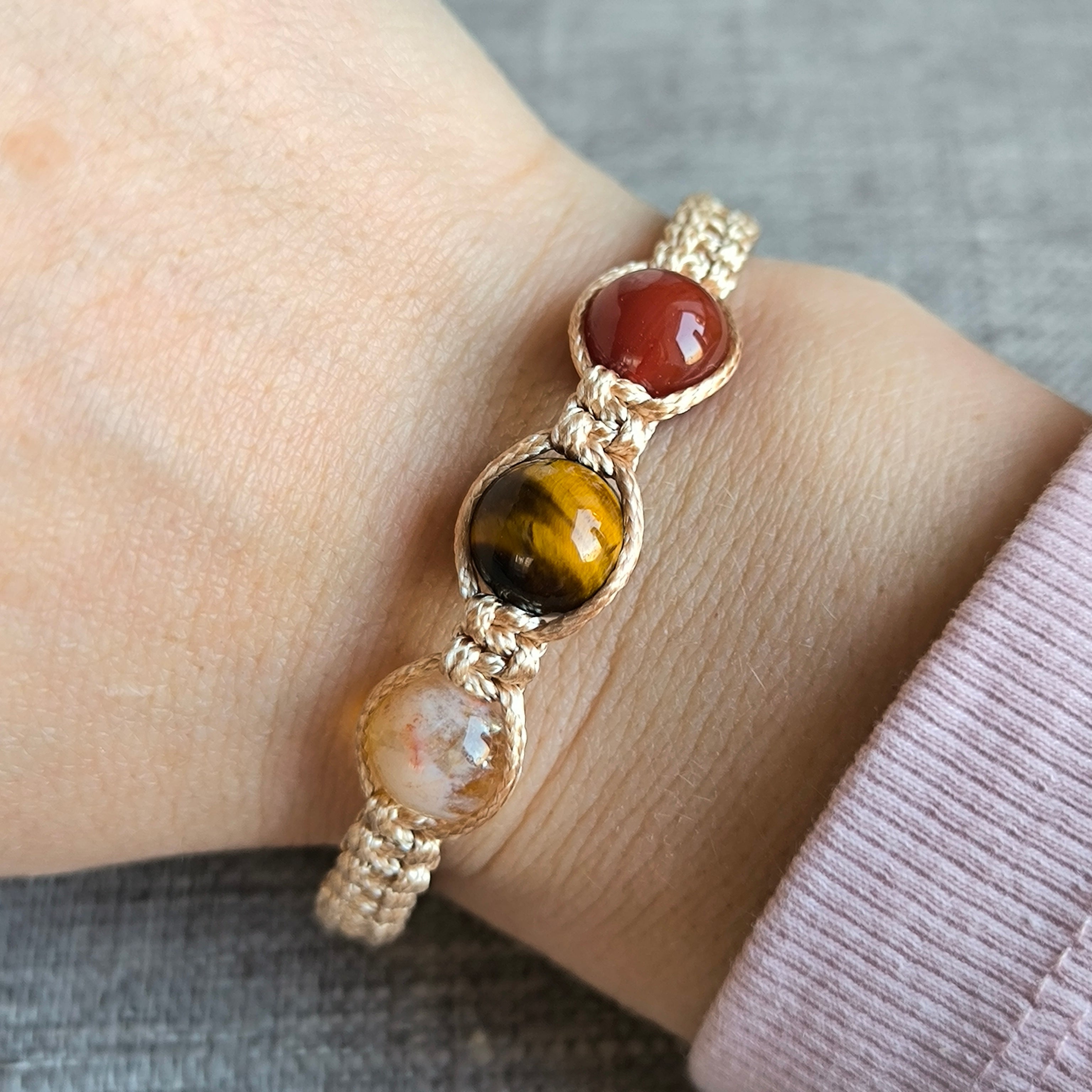 Zwillinge (Ctrin, Tigerauge, Karneol)