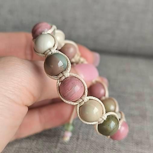 Crayon - Mineralienarmband (Rhodonit, Achat) - Marole