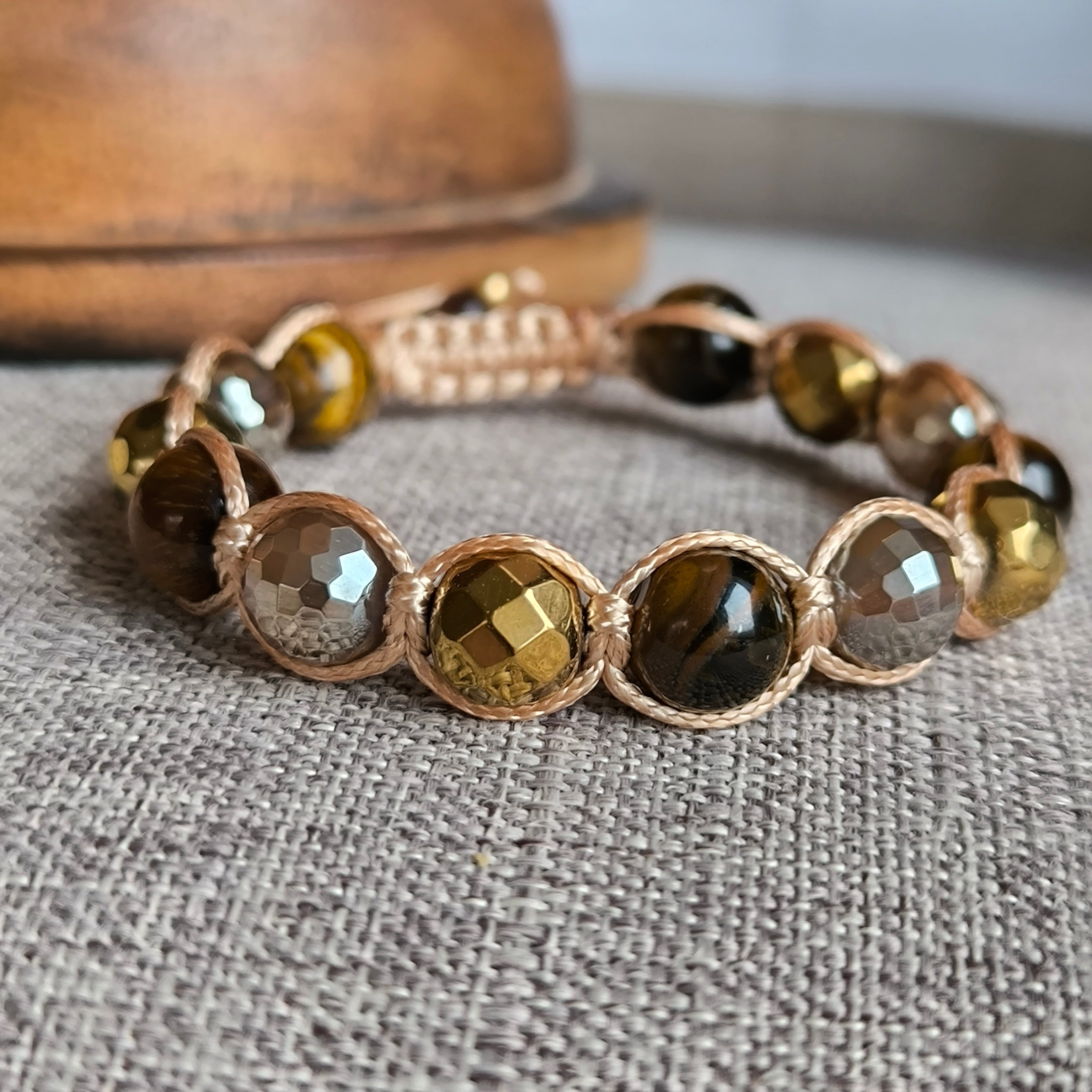 Glory – Mineralienarmband (Achat, Hämatit, Tigerauge) – Marole