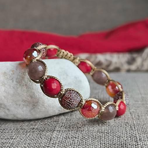 Valentinstag – Mineralienarmband (Jadeit, Achat) – Marole